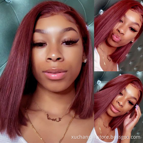 Wholesale Transparent HD Full Lace Bob Wigs Human Hair Lace Front Wigs For Black Women Brazilian Virgin Human Hair Wigs